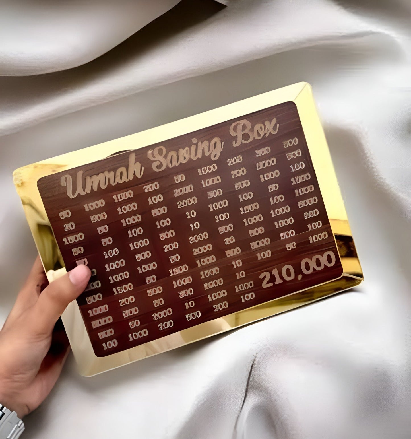 Wooden Umrah Saving Box